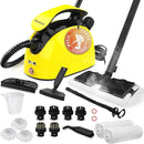Steam Cleaner, Multipurpose Powerful Steamer with 21 Accessories, 248°F High-Temperature Steam for Floors, Grout, Tiles, Carpet, Cars - Portable 1.08L Tank, Child Lock, Chemical-Free Cleaning (Yellow) by TinyTreasures Baby Boutique