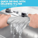 10 Pcs New Upgraded 3 Layers Non Scratch Wire Dishcloth, Multipurpose Wire Dishwashing Rags, Wet & Dry for Cookware, Sinks, Dishes, Stoves & Fireplaces 7.87“ x 7.87” by CozyNest Decor
