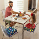 Toddler Booster Seat for Dining Table, Portable Booster Seat for Kitchen Chair, 4 Inch High-Density Foam Cushion with Adjustable Safety Straps and Non-Slip Bottom, Perfect for Kids Travel and Daily by TinyTreasures Baby Boutique