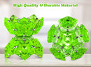 RoomyRoc Magnetic Fidget Sphere - Pentagons Magnets Balls - 12 Piece Set - Crystal Bright Green - Magnet Fidgets Toy - Creativity Beyond Imagination, Inspirational, Recreational, Desk Toys for Adults by TinyTreasures Baby Boutique