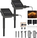Replacement Solar Light Parts-Solar Light Replacement Tops for LED Panel Lantern Lid,Panel Lights (2 Pack) by CozyNest Decor