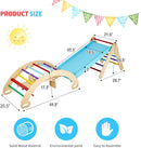GOME Toddler 5IN1 Play Gym with Ramp & Detachable Arch, Indoor Climbing Triangle Set for Sliding or Rocking by TinyTreasures Baby Boutique