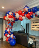 130pcs Red White Blue Balloons Different Sizes 18" 12" 10" 5" Party Latex Balloons for Birthday Graduation 4th of July Independence Day Anniversary New Year Holiday Party Decorations by CozyNest Decor