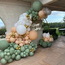 130pcs Sage Green Balloons Different Sizes 18" 12" 10" 5" Olive Green Balloons for Birthday Graduation Baby Shower Wedding Anniversary New Year Party Decorations by CozyNest Decor