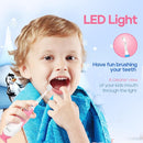 SEAGO Toddler Electric Toothbrushes for Baby Ages 0-3 Years, Baby Toothbrush with Smart Timer and Suction Base, 4 Replacement Brush Heads SG-513(Pink-C) by TinyTreasures Baby Boutique