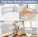 Ciilee Baby Bed Rail for Toddlers Extra Large 72.83" L Kids Rails Guard for Twin, Full, Queen, King Bed Adjustable Children Side Railing Safety Bedrail Foldable Barandas para Camas de Niños (Grey by TinyTreasures Baby Boutique