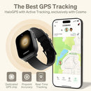 JrTrack 5 Kids Smart Watch by Cosmo | Best Kid-Safe Phone Watch | Precision Real-Time GPS Tracking | Call, Text, Activity, School Settings | Spotify Music | Parental Controls | SOS & Safety Alerts by TinyTreasures Baby Boutique