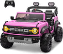 ENYOPRO 24V Ride On Toys for Big Kids, Licensed Ford Bronco Raptor 2 Seater Kids Electric Vehicle, Battery Powered Ride On Car Jeeps w/Remote Control, Bluetooth, 3 Speed, LED Lights for Ages 3+, Pink by TinyTreasures Baby Boutique