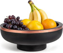 Concrete Fruit Bowl for Kitchen Counter - Large Decorative Bowls for Home Decor - Modern Key Bowl for Entryway Table - Hand-Poured Pedestal Bowl for Keys by CozyNest Decor
