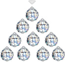 MerryNine 40mm Clear Crystal Ball Prism Sunshine Catcher Rainbow Pendants Maker, Hanging Crystals Prisms for Windows, for Feng Shui, for Gift(40mm/1.57" 10pack) by GreenHaven Gardens