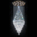 Flashing God 40''X120 High Ceiling Chandelier Crystal Raindrop Gold Chandeliers Staircase Large Chandelier Villa Entrance Foyer Pendant Light Foyer High Ceiling Light 15 GU10 Bulb Dimming by CozyNest Decor