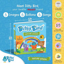 Ditty Bird Musical Books for Toddlers | Fun Children's Nursery Rhyme Book | Rain, Rain, Go Away Book with Sound | Interactive Toddler Books for 1 Year Old to 3 Year Olds | Sturdy Baby Sound Books by TinyTreasures Baby Boutique