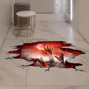 Halloween Wall Stickers Bat Ghost Scary Decor Large Removable Floor Room Decals Decoration Window Clings Party Supplies for Windows Glass Home Ornaments by CozyNest Decor