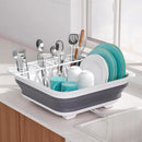 THANSTAR Collapsible Dish Drying Rack for RV Campers Portable Dinnerware Drainer Organizer for Kitchen Travel Trailer by CozyNest Decor