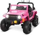 Toddler Ride On Truck Electric Car Kids Ride On Truck Car Ride on Toys for Kids Ages 3+ Large Battery Powerful Jeep with Remote Control 2 Speeds LED Light Horn Music Toddlers(Pink) by TinyTreasures Baby Boutique