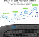 NOBIS Clip N1 Portable Bluetooth Speaker with App, Beat Mode, Up to 24H Playtime, IP68 Waterproof, BT 5.3, HD Sound, Stereo Pairing, Custom EQ, Perfect for Outdoor, Home and Adventure (Black) by TinyTreasures Baby Boutique