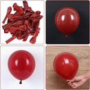 RUBFAC 129pcs Ruby Red Balloon Arch Kit, Different Sizes 18 12 10 5 Inches Cherry Red Latex Balloons for Garland Birthday Wedding Party Decoration by TinyTreasures Baby Boutique