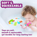 Tub Works® Tools™ Mold Free Bath Toys, 6 Pack | Sealed, No Hole Bath Toys Design Keeps Moisture Out | Soft, Squeezable & Float on Water | Easy-Grip Baby & Toddler Bathtub Toys | Great for Baby Pools by TinyTreasures Baby Boutique
