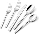 KINGSTONE Silverware Set, 30-Piece Forged Flatware Set Cutlery Set Premium Stainless Steel, Service for 6, for Kitchen, Home, Wedding, Party, Mirror Polished and Dishwasher Safe by CozyNest Decor