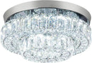 12 Inch Crystal Chandelier LED Ceiling Light 2 Tier Flush Mount Ceiling Light Fixtures Modern Chandelier Lighting for Hallway Bedroom Dining Room Kitchen (Cool White) by CozyNest Decor