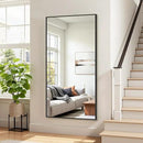 Bathroom Mirror 55" x 30", Large Rectangle Wall Mirror, Black Metal Frame Wall Mounted Mirrors for Bathroom, Vanity, Bedroom, Entryway Decor(Horizontal/Vertical) by CozyNest Decor