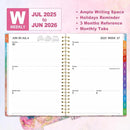 SUNEE Academic Planner 2025-2026 Weekly and Monthly - from July 2025 to June 2026, 6.4"x8.3" School Year Calendar Daily Planner with Monthly Tab, Flexible Cover, Note Pages, Spiral Binding, Marble by TinyTreasures Baby Boutique