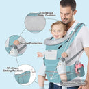 Baby Carrier Ergonomic Infant Carrier with Hip Seat Kangaroo Bag Soft Baby Carrier Newborn to Toddler 7-45lbs Front and Back Baby Holder Carrier for Men Dad Mom by TinyTreasures Baby Boutique