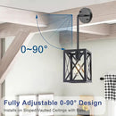 Farmhouse Lantern Pendant Light Fixtures Ceiling Hanging Rustic Chandelier Black (1 Light) by CozyNest Decor