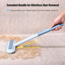 1 PCS Pet Hair Remover for Furniture,4 in 1 Reusable Lint Brush with 17-Inch Handle, Washable Tool for Dog and Cat Hair on Couches, Carpets, Clothes, Bedding, and Cars by CozyNest Decor