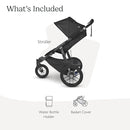 UPPAbaby Ridge Jogging Stroller/Durable Performance Jogger with Never-Flat Tires/Built for Walking, Running, Hiking/Water Bottle Holder and Basket Cover Included/Jake (Charcoal/Carbon Frame) by TinyTreasures Baby Boutique