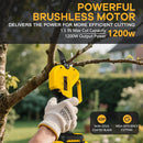 Electric Pruning Shears for DeWalt 20V Max Battery, Brushless Cordless Branch Cutter Pruner with 1.5 inch Cut Capacity for Tree trimming, Shrubs, Gardening (Tool Only) by GreenHaven Gardens