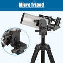 Maksutov-Cassegrain Telescope, Mak70 Telescopes for Adults Kids 1000mm Focal Length 70mm Objective Lens, Beginners Astronomy Telescope with Slow Motion Gimbal Tripod by TinyTreasures Baby Boutique
