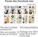 10 Sheets Halloween Window Clings Halloween Window Stickers Decorations Double-Sided Removable Castle Pumpkin Bat Glass Window Decals, Happy Halloween Window Clings for Kids Party Decorations by CozyNest Decor
