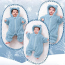 Newborn Baby Bear Outfit Suit Girls Boys Fleece Jumpsuit Romper Hooded Winter Snowsuit Clothes by TinyTreasures Baby Boutique