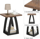 End Table, Side Table, Nightstand, Sofa Side Table with Shelf, Modern End Table for Living Room, Bedroom by CozyNest Decor