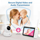 VTech VM924-2 Remote Pan-Tilt-Zoom Baby Monitor with 2 Cameras & Audio,5" LCD Screen,Up to 17Hrs Video Streaming&31Hrs Battery for Audio,Night Vision,1000ft Range,Soothing Sounds,Temperature Sensor by TinyTreasures Baby Boutique