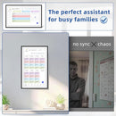 21.5 Inch Digital Calendar, Electronic Chore Chart, Smart Weekly and Monthly Planner 1920 * 1080P IPS Touchscreen Wall and Desk Calendar for Family Schedules, Black by TinyTreasures Baby Boutique