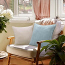 decorUhome Chenille Soft Throw Pillow Covers 26x26 Set of 2, Farmhouse Velvet Neutral Decorative Euro Pillow Covers with Stitched Edge for Couch Sofa Bed Home Decor, Aqua Haze by CozyNest Decor