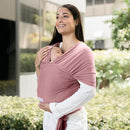 Comfy Cubs Baby Wrap Carrier - Soft & Secure Fit Cotton Blend Baby Carrier Newborn to Toddler - Hands-Free & Lightweight Infant Wrap - Adjustable, One Size Fits All Toddler Sling - Mauve by TinyTreasures Baby Boutique
