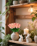 15pcs Real Touch Tulips PU Artificial Flowers Fake Tulips Flowers for Arrangement Wedding Party Easter Spring Home Dining Room Office Decoration by CozyNest Decor