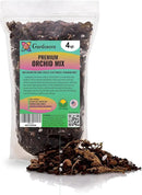 Organic Premium Orchid Soil Mix by Gardenera - Hand Mixed Classic Sphagnum Moss Potting Soil Mix - for Phalaenopsis Orchid - 4 Quart - Made in USA by GreenHaven Gardens