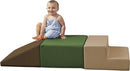 Factory Direct Partners 11618-ET SoftScape Toddler Playtime Climber, Indoor Active Play Structure (3-Piece Set) - Earthtone by TinyTreasures Baby Boutique