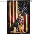 FLAGWIX German Shepherd Dogs Double Sided Flag - Patriot American Dog Flags - Decorations For Home, Outside, Patriotic House Flag 30x40 Heavy Duty Canvas, Decorative Indoor Outdoor Flag by GreenHaven Gardens