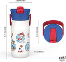 Zak Designs Harmony PAW Patrol Kid Water Bottle for Travel or At Home, 14oz Recycled Stainless Steel is Leak-Proof When Closed and Vacuum Insulated (Chase, Marshall, Skye, Rubble, Everest, Zuma) by TinyTreasures Baby Boutique