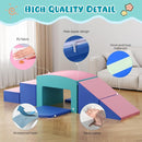Lischwert Foam Climbing Blocks for Toddlers, Toddler Climbing Toys Indoor with Slide Stairs and Ramp Soft Play Climbing for Toddlers, 6 Pieces by TinyTreasures Baby Boutique