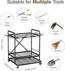 Garden Tool Organizer Outdoor Garage and Shed Tool Storage Yard Tool Holder and Storage Rack Garden Tool Stand for Shed and Garage by GreenHaven Gardens