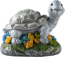 Garden Statue Turtle,Solar Turtles Decor for Outdoor,Resin Tortoise Figurine with Solar Light for Patio,Balcony,Yard,Lawn Ornament,Perfect Garden Gift by GreenHaven Gardens