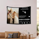 Custom Tapestry For Wall Bedroom Custom Backdrop Personalized Image Text Photo Customized Funny Tapestry Banners And Signs Song Horizontal Tapestrys by CozyNest Decor