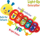 KiddoLab Lira Baby Musical Toy with Lights & Music – Interactive Caterpillar Spinner & Stacking Rings for Infants 3+ Months – Soft Stuffed Animal Head for Sensory Play by TinyTreasures Baby Boutique