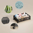 Bamboo Under Bed Storage with Wheels (2-Pack) – Rolling Underbed Shoe Organizer Box for Shoes, Blankets, Toys, Clothes Container Space-Saving Organizer Bins for Bedroom, Closet, Dorm, Nursery by CozyNest Decor